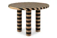 Connie Striped Ash Wood Dining Table