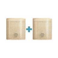 Boho Rattan Wall Lamp Set - Space-Saving Natural Light - AN2