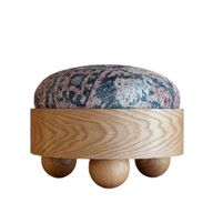 Bonbona Pouffe with Vintage pattern