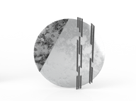 مرآة لاينز دائرية عصرية بتصميم فني فريد – لمسة فخامة لمنزلك