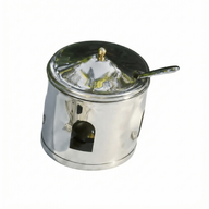 Syrup Bowl with Heater – Stainless Steel