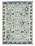Azure Medallion Chenille Rug