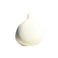 Ball Vase – Matte Ceramic in Off-White