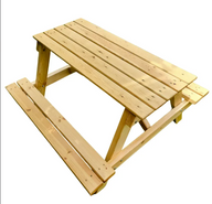 طاولة نزهة للأطفال مع طاولة ومقعدين