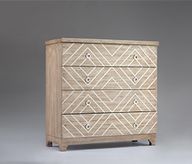 Geometric Chest of Drawers - 4 Spacious Drawers