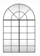 Le Mille Arch Window Mirror – Timeless Elegance In Iron and Glass