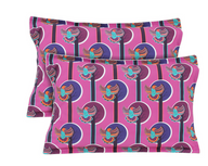 Purple Sparrow Pillowcase - Set of 2 (350 TC)
