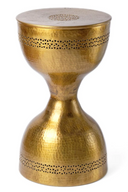 طاولة جانبية طبلة ام - صغيرة - مصنوعة يدويا - سطح دائري