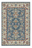 Azure Bloom Chenille Rug