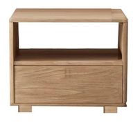 Night Table with Open Shelf & 1 Spacious Drawer