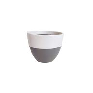 Grey & White Decorative Plant Pot - 40 cm