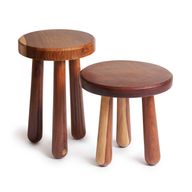 مجموعة طاولات جوز الريفية – تصميم متعدد الاستخدامات من خشب الأرو