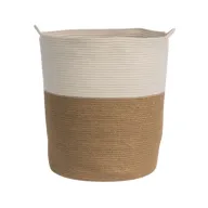 Jute x Cotton Laundry Basket