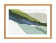 Abstract Blue Green Artwork