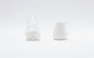 Glassy Bliss Duo: Milk & Sugar Set