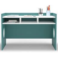 Genius Desk With 3 Open Shelves - Lacquered