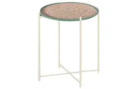 Freska Tray Table Small - Sleek Legs - Round Woven Top