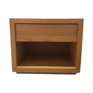 Modern Night Table with Drawer & Niche