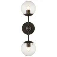 Double Glass Ball Wall Light