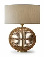 Bamboo Sphere Side Lamp