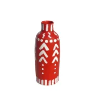 Raw Pattern Red Pottery Vase