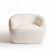 Rounded Armchair ( Without Fabric) - Customizable