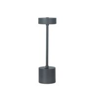Modern Steel & Plexi Table Lamp Grey With LED Light - YL-TL-744N-N