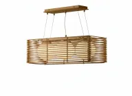 Rose Triple Bamboo Ceiling Lighting