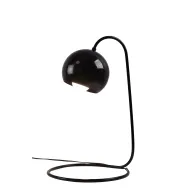 Curly Black Glossy Table Lamp