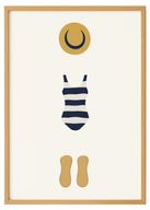 Beach Sunbathing Print