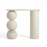 SOLIS Sculptural Fiberglass Console Table