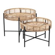 Bamboo Coffee Table Set - 2 Pieces