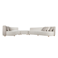 Remal Sofa - Modern Curved Upholstered Sofa