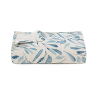 مفرش سفره كتان (فروع زرقاء)