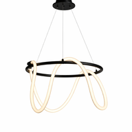 Lumen Loop LED Ring Chandelier -YL-C-682-BLA