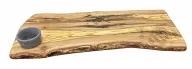 Olive Wood Board With Marble Bowl