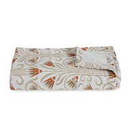 Orange Lotus Linen Tablecloth
