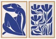 Abstract Cobalt Blue  Prints