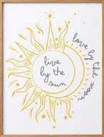 Live by the Sea Framed Canvas