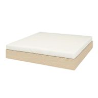 قاعدة سرير خشبية بصندوق تصميم بسيط