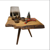 Live Edge Walnut Side Table