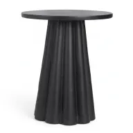 Fluted Conical Fiberglass Side Table