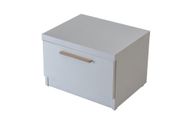 Snowy Night Stand - Ample Storage & Sleek Design