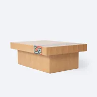 Casat Coffee Table with Colorful Decorations