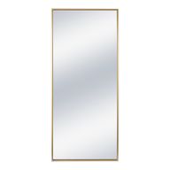 Beth Rectangular Mirror with Antique Gold Frame