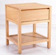 طاولة سرير ريبيرو مع درج علوي ورف سفلي