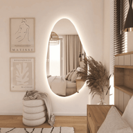 Teardrop LED Mirror for Sophisticated Spaces