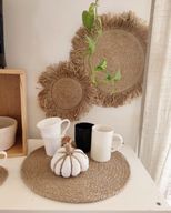 Jute Placemat With Fringes