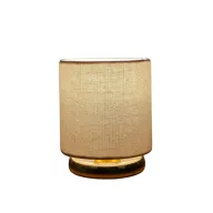 Modern Table Lamp TLM3 - Gold & Linen Elegance