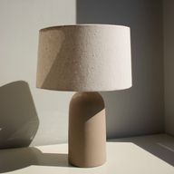 Tall table lamp in mocha